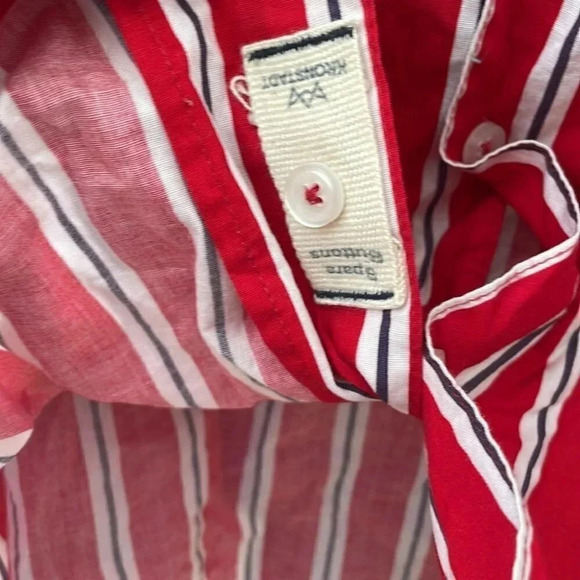 NWOT [L] Krostadt  Red Straps Men SS Shirt - Picture 3 of 5